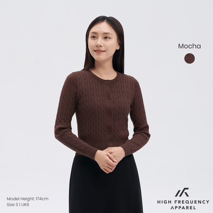 Cable Knitted Cardigan