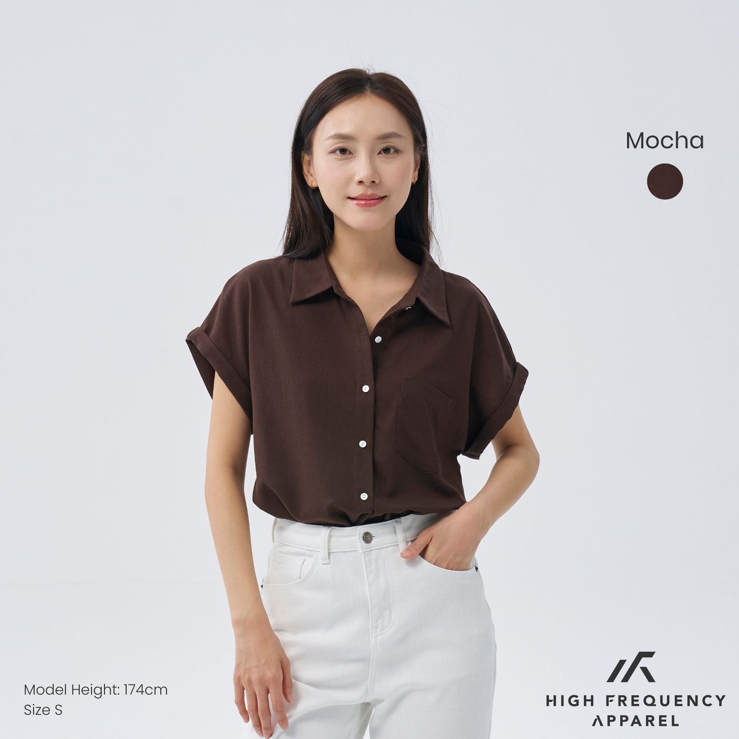 cuffed short sleeve pocket shirt – relaxed fit