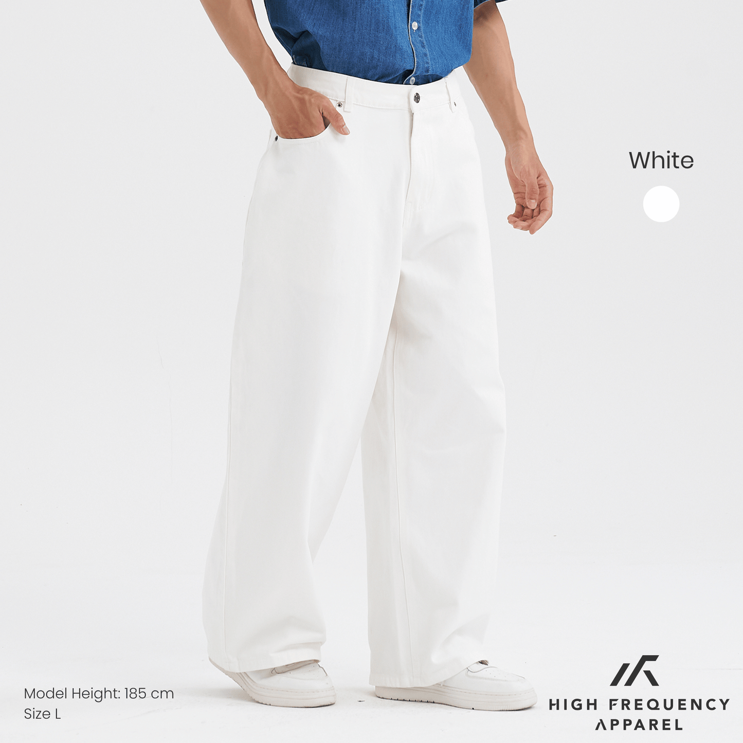 wide leg denim jeans
