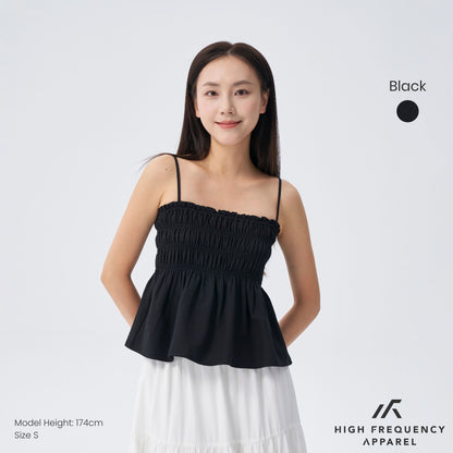 HFA Women’s Smocked 3-Tiered Spaghetti Top