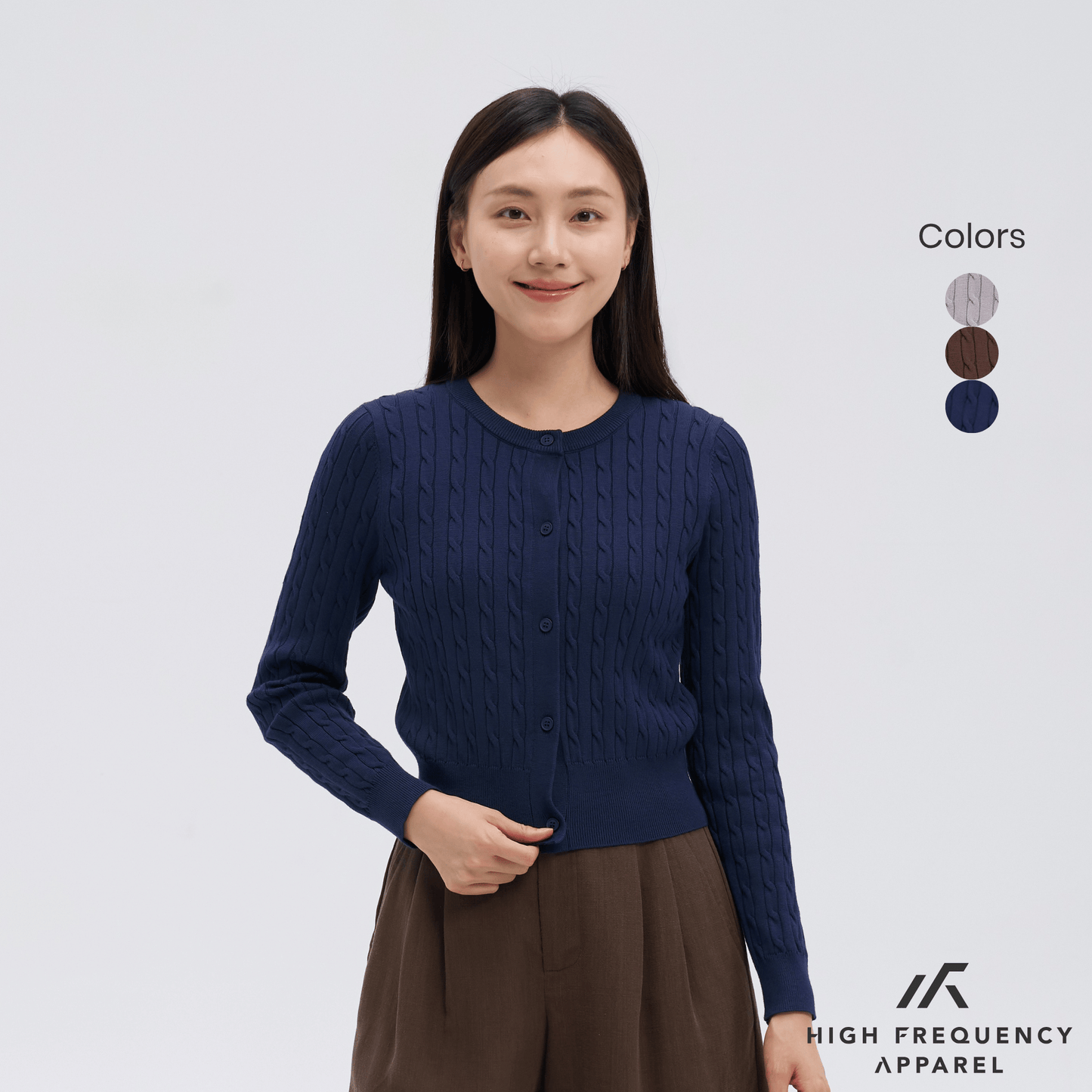 cable knitted cardigan