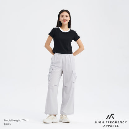 Striped Curved Hem Baby Tee