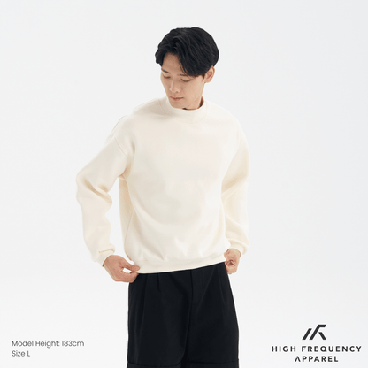 Mock Neck Long Sleeve Sweatshirt