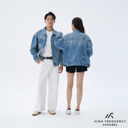 HFA Unisex Oversized Denim Jacket – Timeless Relaxed Fit