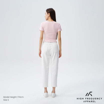 HFA Women’s BW High Waisted Ankle-Length Mom Denim Jeans