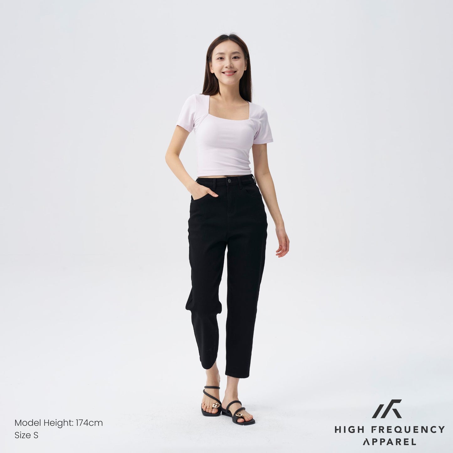 hfa women’s bw high waisted ankle-length mom denim jeans