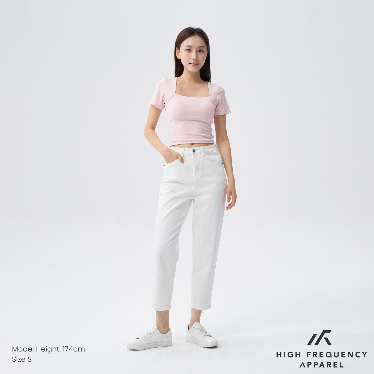 hfa women’s bw high waisted ankle-length mom denim jeans