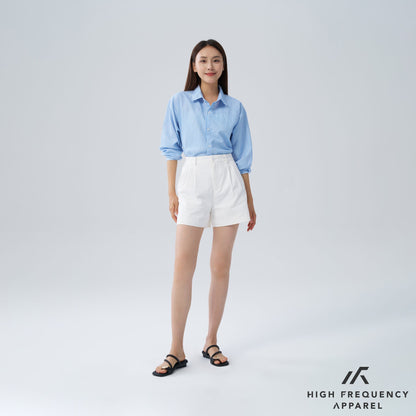 HFA Women's Double Pleated Chino High-Waisted Shorts