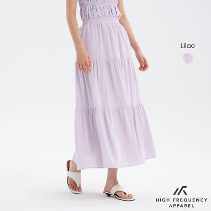 3-Tier Flowy Maxi Skirt