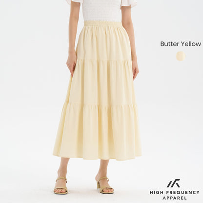 3-Tier Flowy Maxi Skirt