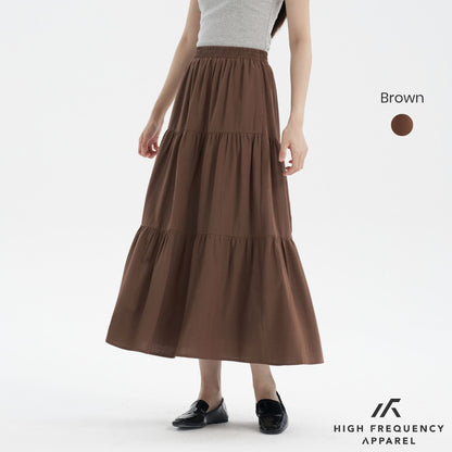 3-Tier Flowy Maxi Skirt