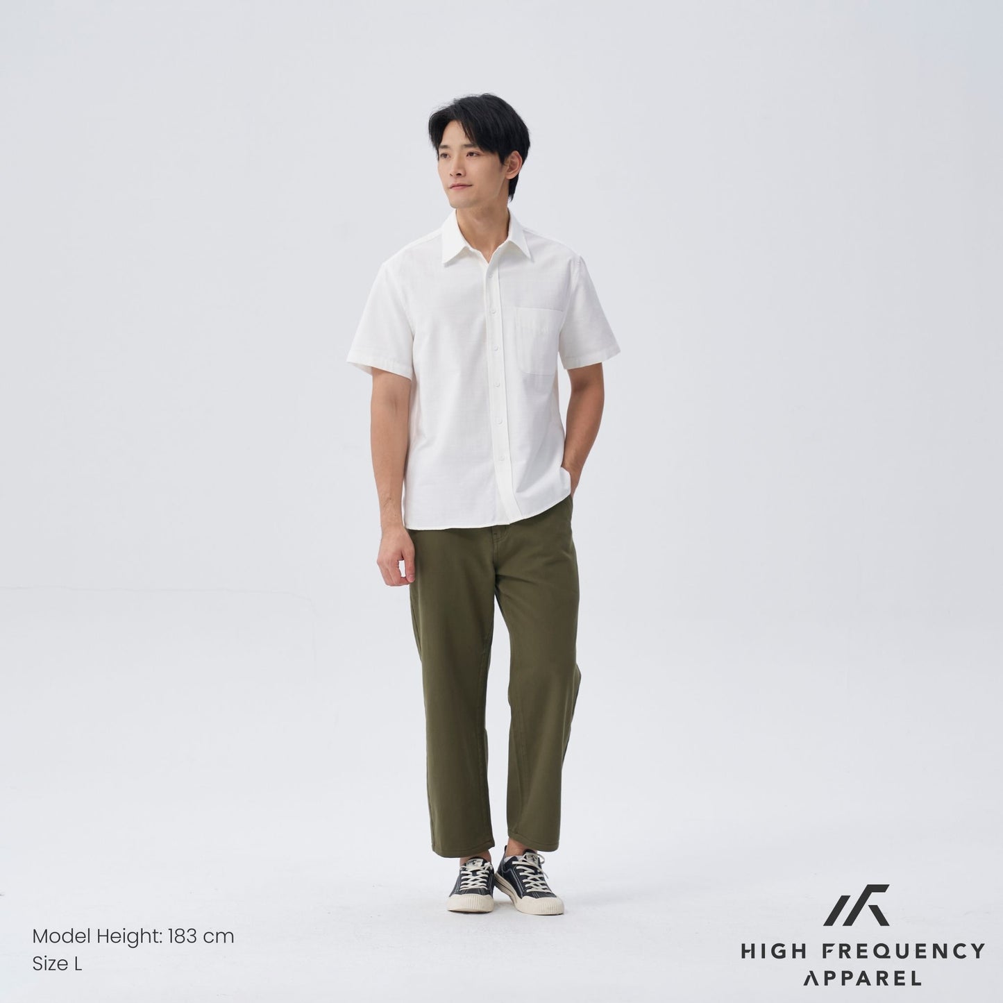 hfa men’s cotton tapered cropped chino pants