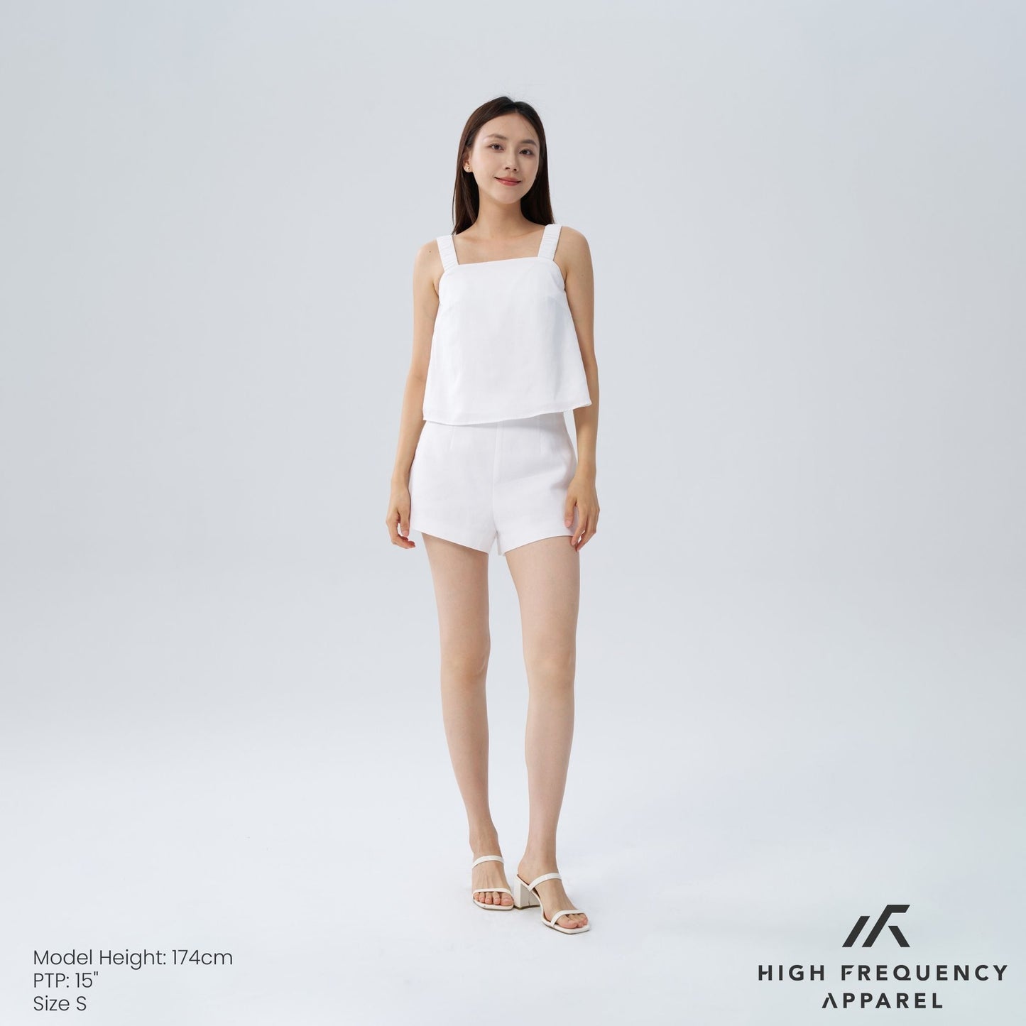 hfa women's padded sleeveless top with ruched straps