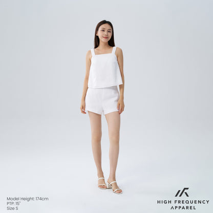 HFA Women's Padded Sleeveless Top with Ruched Straps