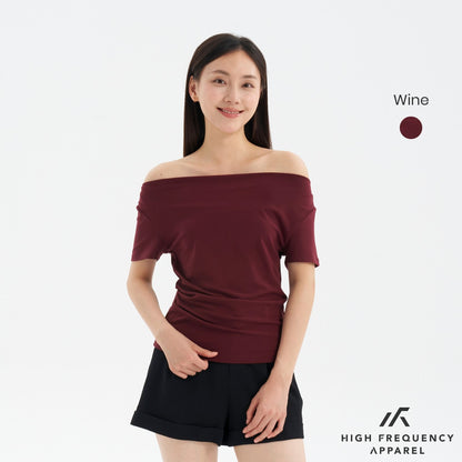 Soft Stretch Four-Way Off Shoulder Top