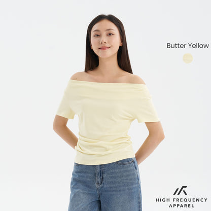 Soft Stretch Four-Way Off Shoulder Top