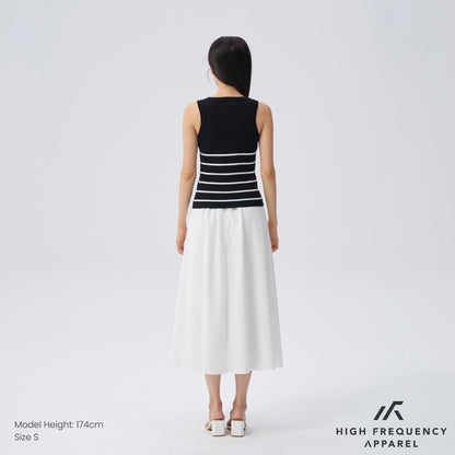 HFA Women’s Half Striped Knitted Tank Top