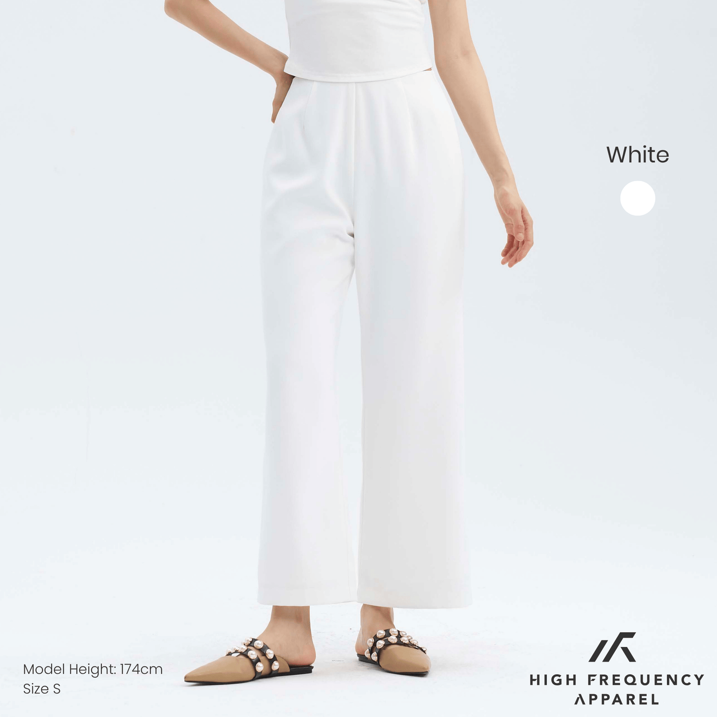 minimal straight-leg work trousers