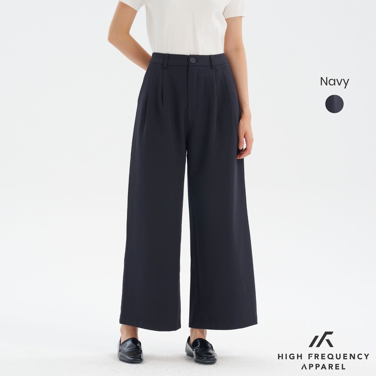 crease-free double pleated trousers