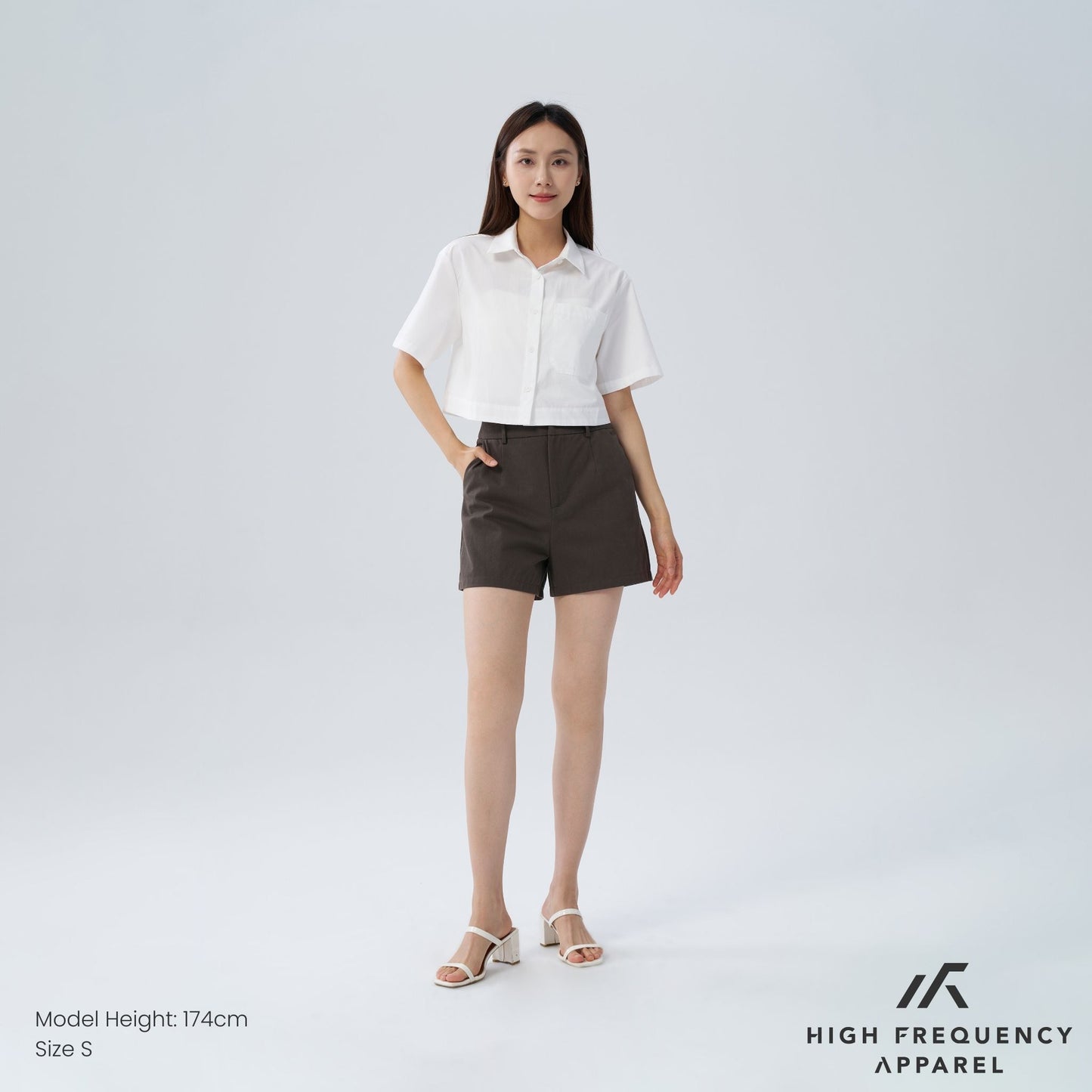 hfa women's high waisted cotton shorts