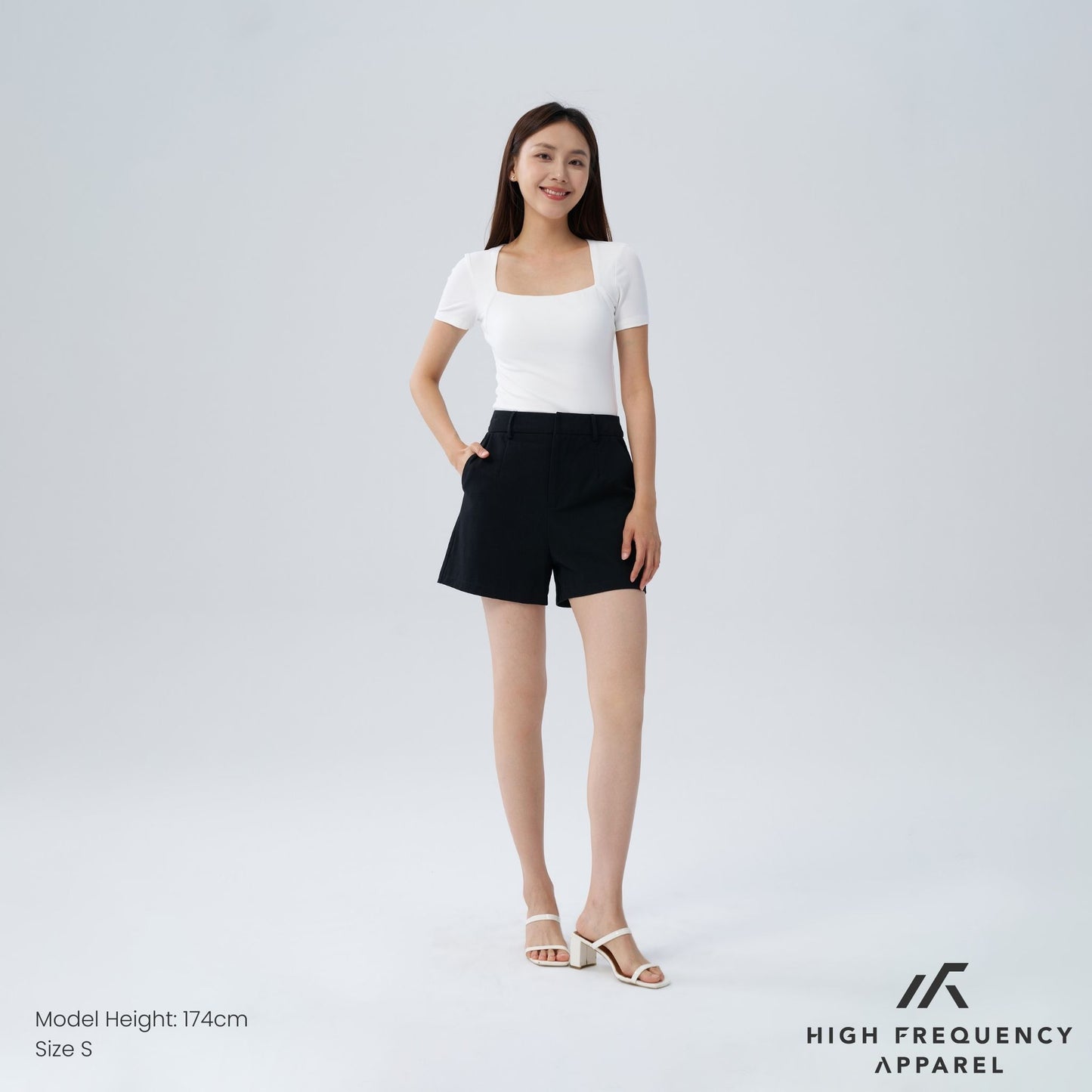 hfa women's high waisted cotton shorts