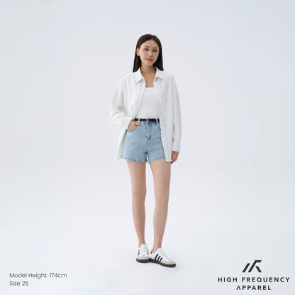 HFA Women's Mid-Waisted Stretch Denim Shorts