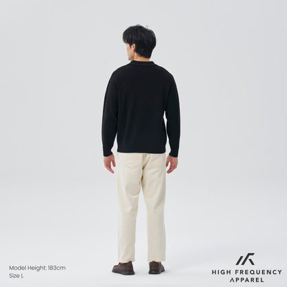 HFA Men’s Long Sleeve Knitted Zip Polo