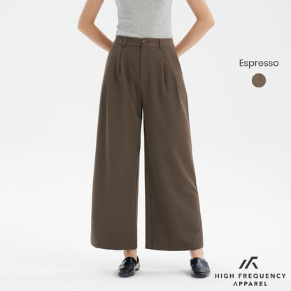 Crease-Free Double Pleated Trousers