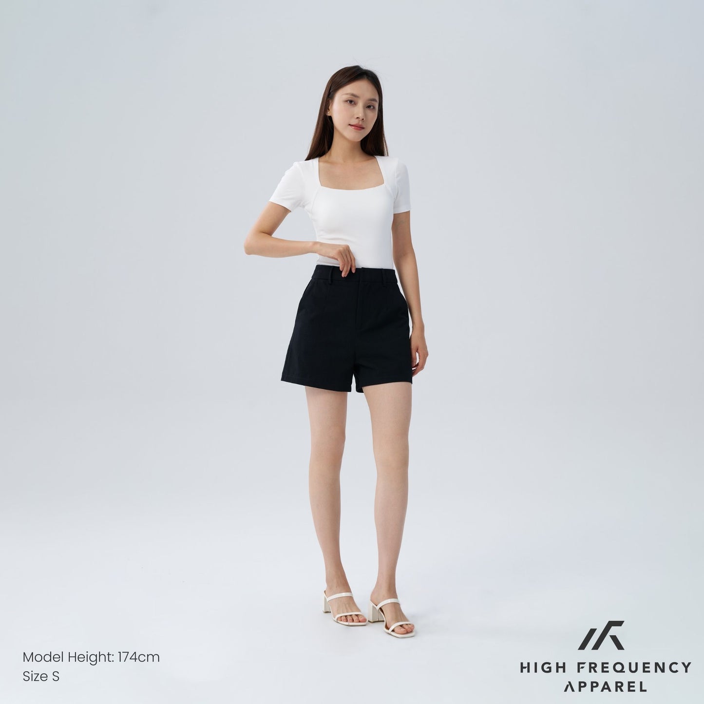 hfa women's high waisted cotton shorts