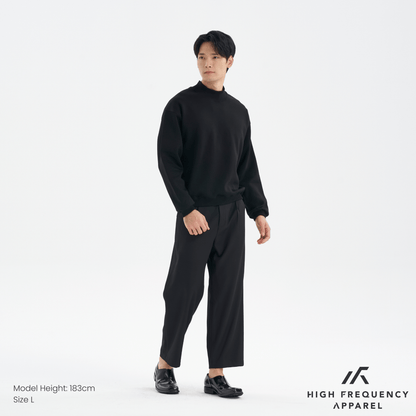 Mock Neck Long Sleeve Sweatshirt