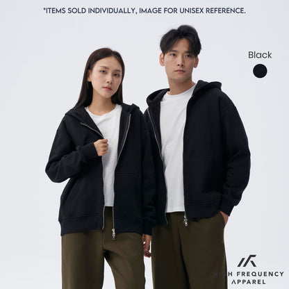 HFA Unisex Two-Way Zipper Fleece Hoodie