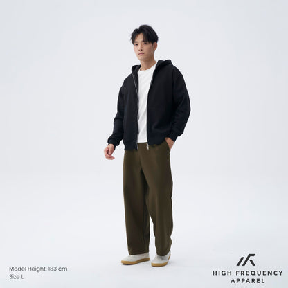 HFA Unisex Two-Way Zipper Fleece Hoodie