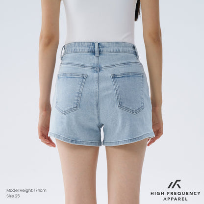 HFA Women's Mid-Waisted Stretch Denim Shorts