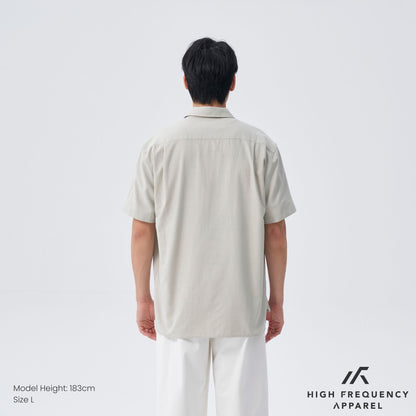 HFA Men’s Oversized Short Sleeve Shirt With Curved Hem