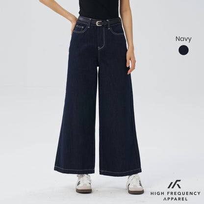 HFA Women’s Ultra Wide Leg Dark Denim Jeans