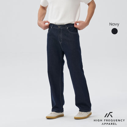 HFA Men’s Straight Cut Dark Denim With Contrast Stitch