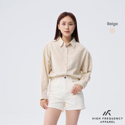 HFA Unisex Ultra Curved Hem Long Sleeve Relaxed Shirt