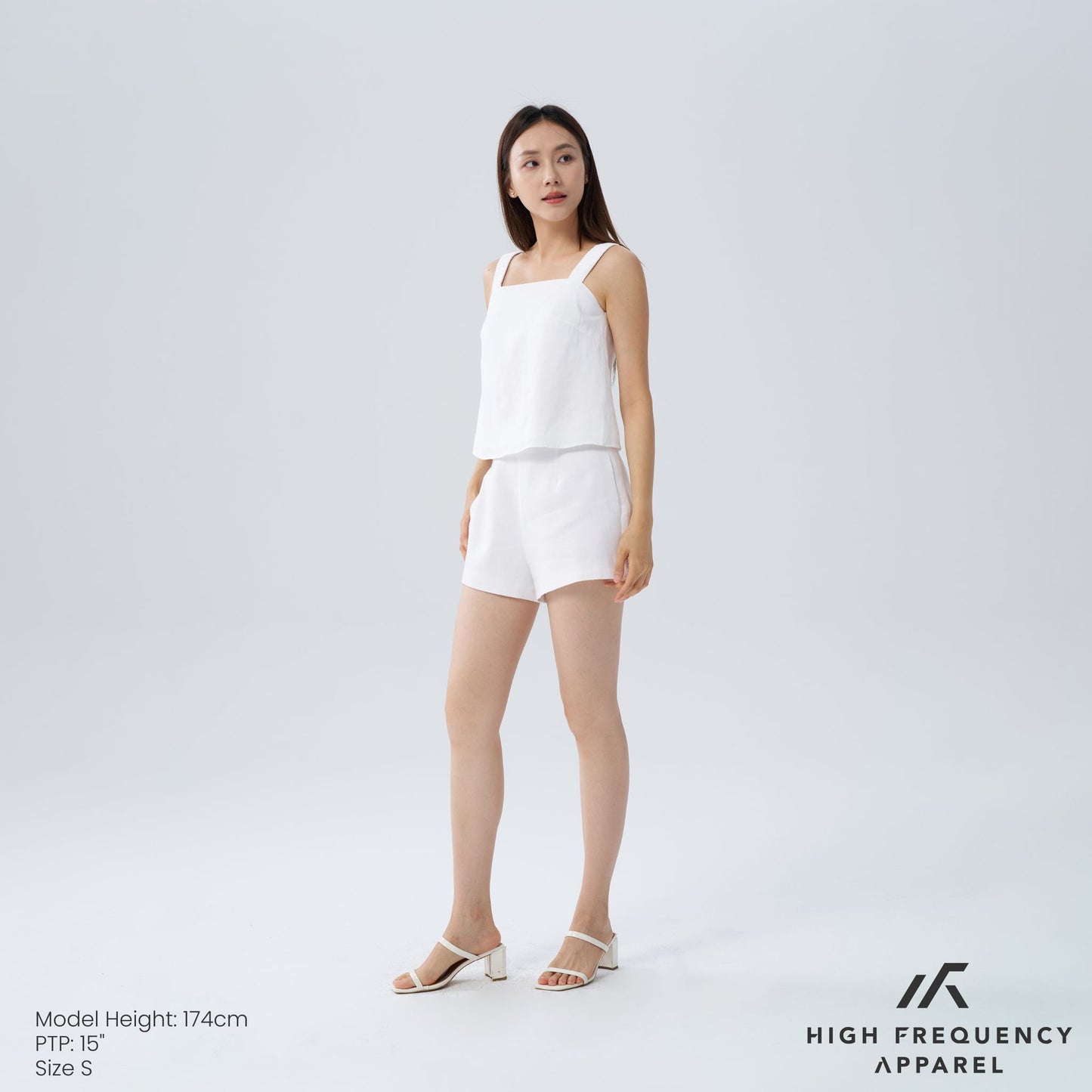 hfa women's padded sleeveless top with ruched straps