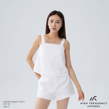 HFA Women's Padded Sleeveless Top with Ruched Straps