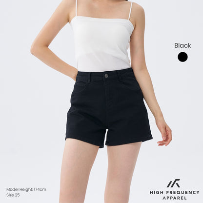 HFA Women's BW Mid-Waisted Stretch Denim Shorts