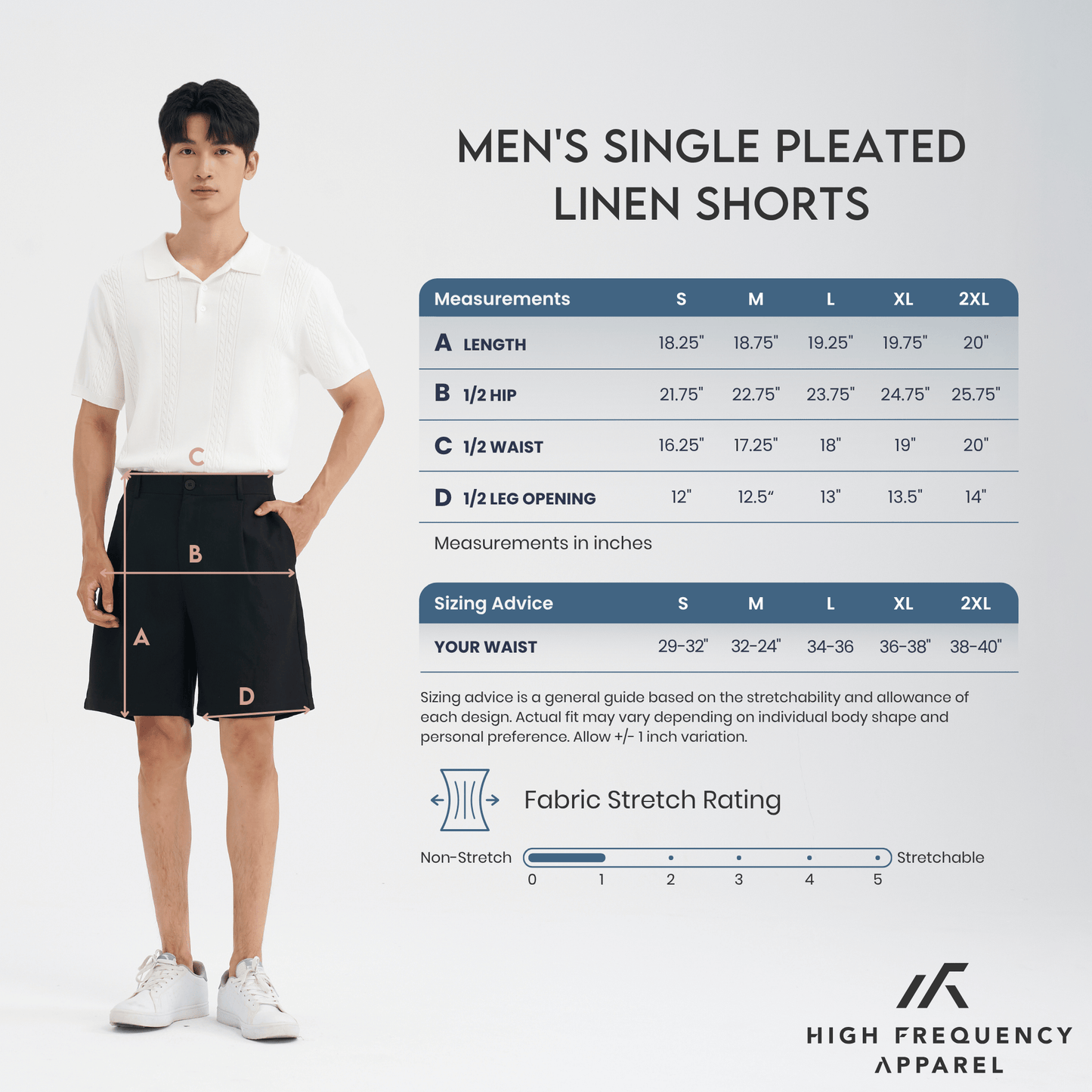 single pleated linen shorts