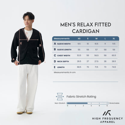 HFA Men's Relax Fitted Knitted Cardigan