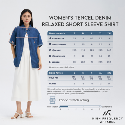 Tencel Denim Relaxed Short Sleeve Shirt