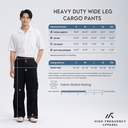 Heavy Duty Wide Leg Cargo Pants