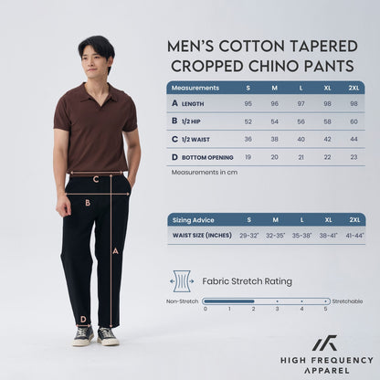 HFA Men’s Cotton Tapered Cropped Chino Pants