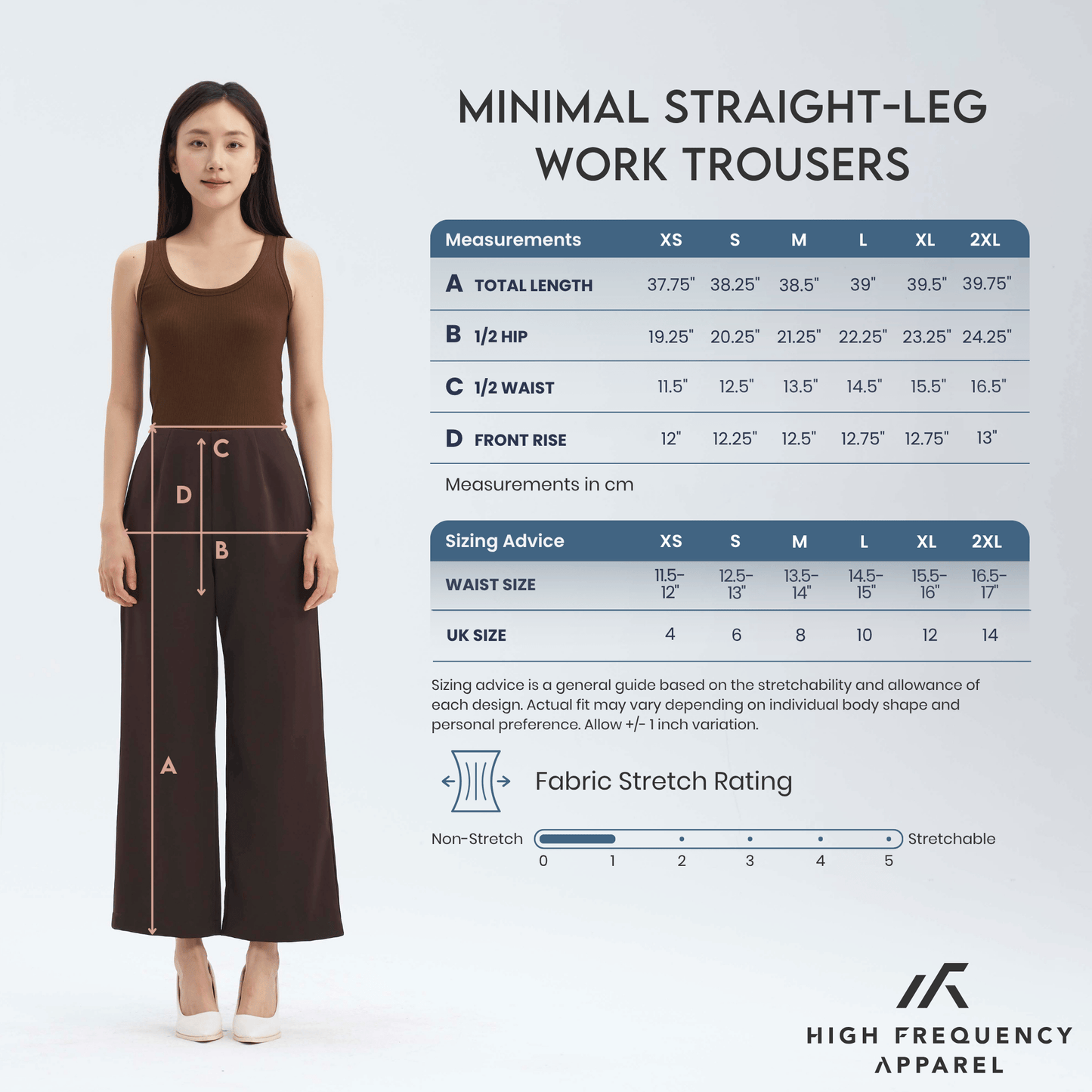 minimal straight-leg work trousers