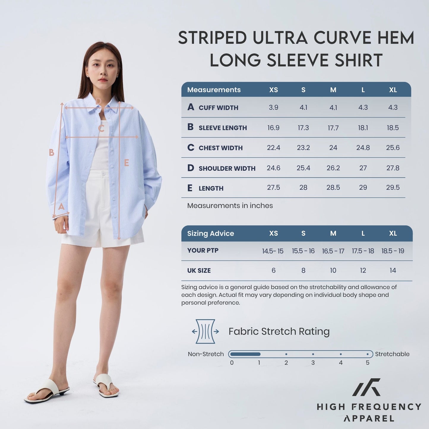 [pre-launch] hfa unisex striped ultra curved hem long sleeve relaxed shirt