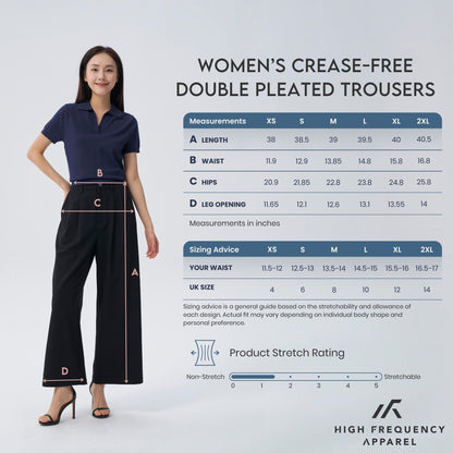 HFA Women’s Crease-Free Double Pleated Trousers