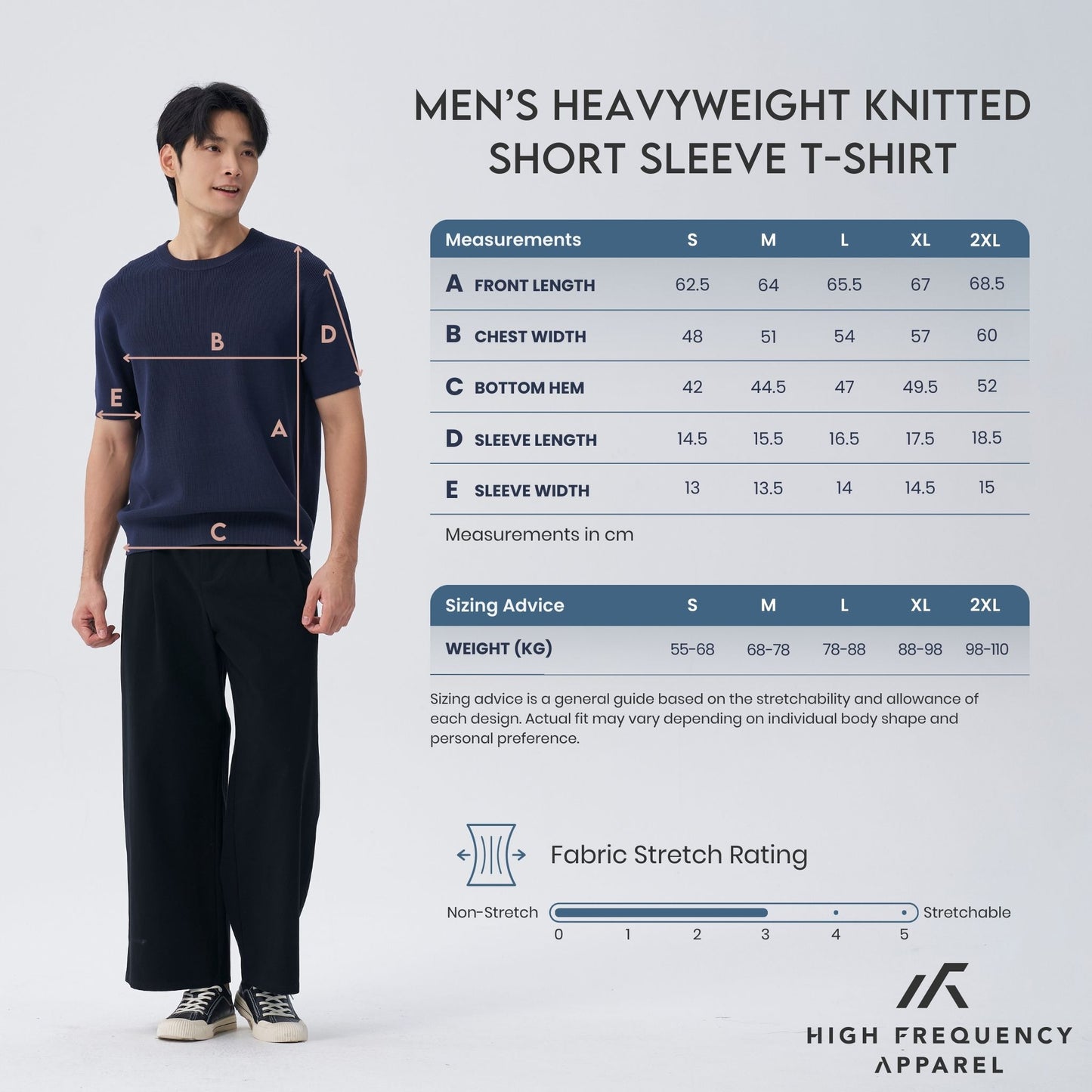 hfa men’s heavyweight knitted short sleeve t-shirt