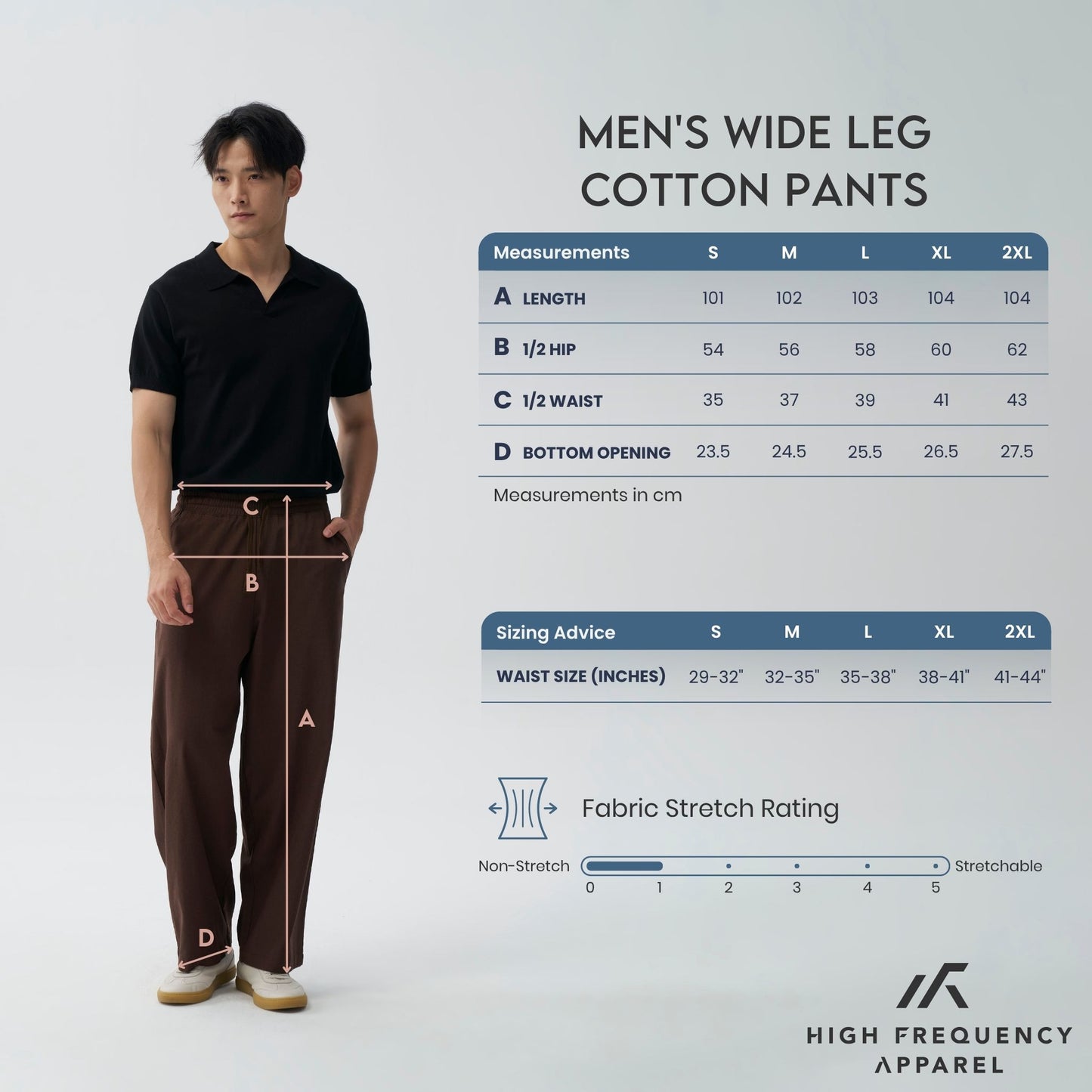 hfa men’s wide leg relaxed cotton pants